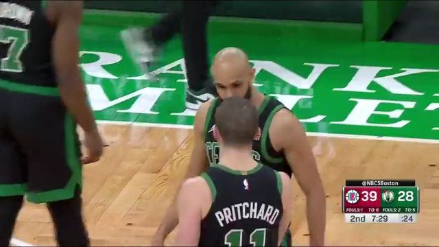 快船vs凯尔特人英文原声全场回放