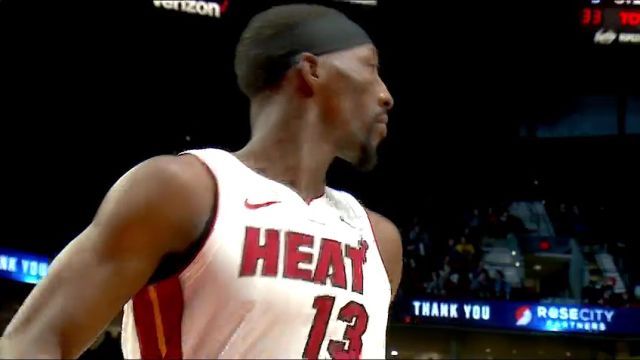 NBA常规赛：热火vs开拓者第3节中文解说回放