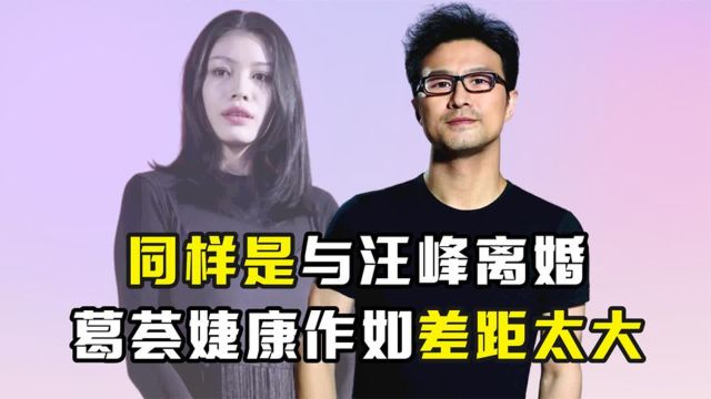 同样是与汪峰离婚,康作如离婚后干脆体面,葛荟婕为何撕破脸怒怼