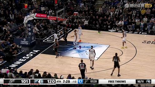 《NBA全场集锦》【回放】马刺vs森林狼中文解说全场回放