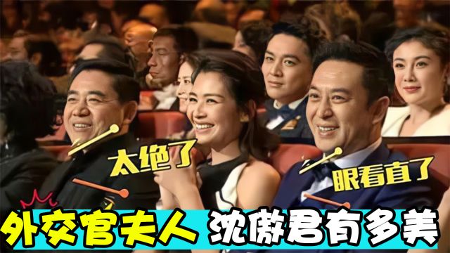 外交官夫人沈傲君有多漂亮?出场惊艳台下众大咖,举止优雅美极了