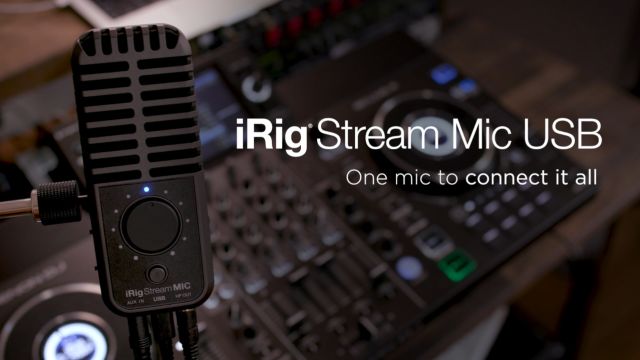 iRig Stream Mic USB  USB microphone and stereo audio interface