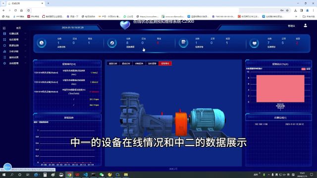 在线状态监测预知维修系统首页基本功能讲解CZ900VibMonitor可接YD510/YD285/YD30/YD260YD360