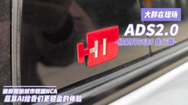 大胖在现场|极狐ADS2.0 超算AI给我们更轻盈的轻图NCA