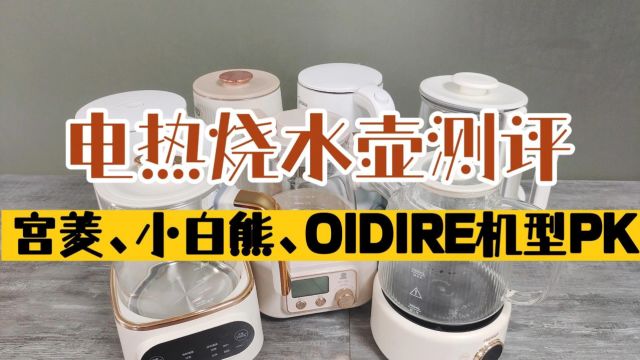 24年电热烧水壶测评:宫菱、小白熊、OIDIRE对决