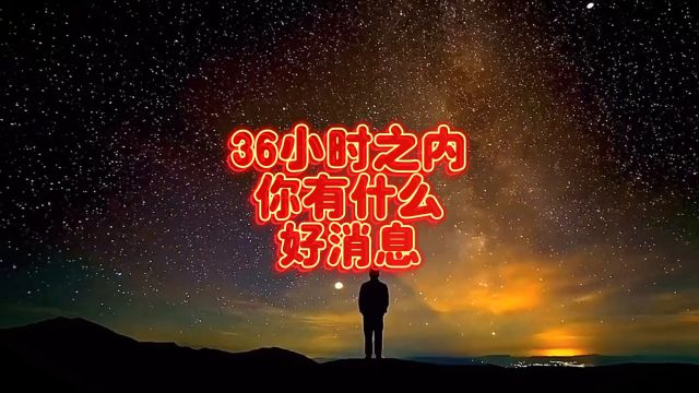 36小时之内你有什么好消息?