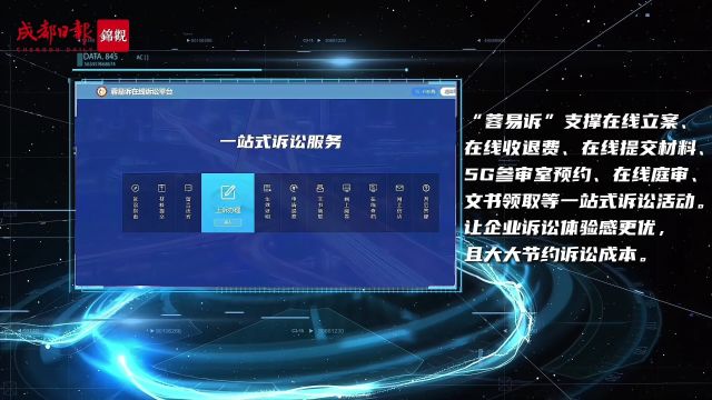 不进法院也能诉讼! 企业快来了解 “蓉易诉”