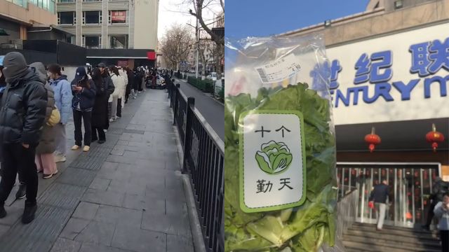 十个勤天的水培生菜上架超市,年轻人排队抢菜:4块9被炒到3百