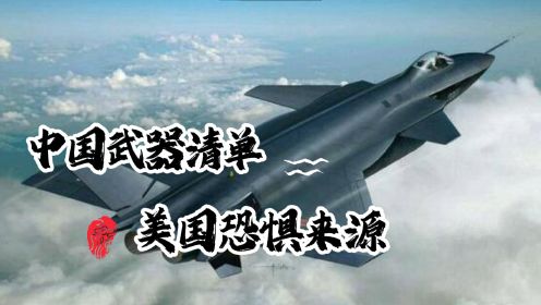 美国：500架歼-20都不怕，这份中国武器清单才是恐惧来源