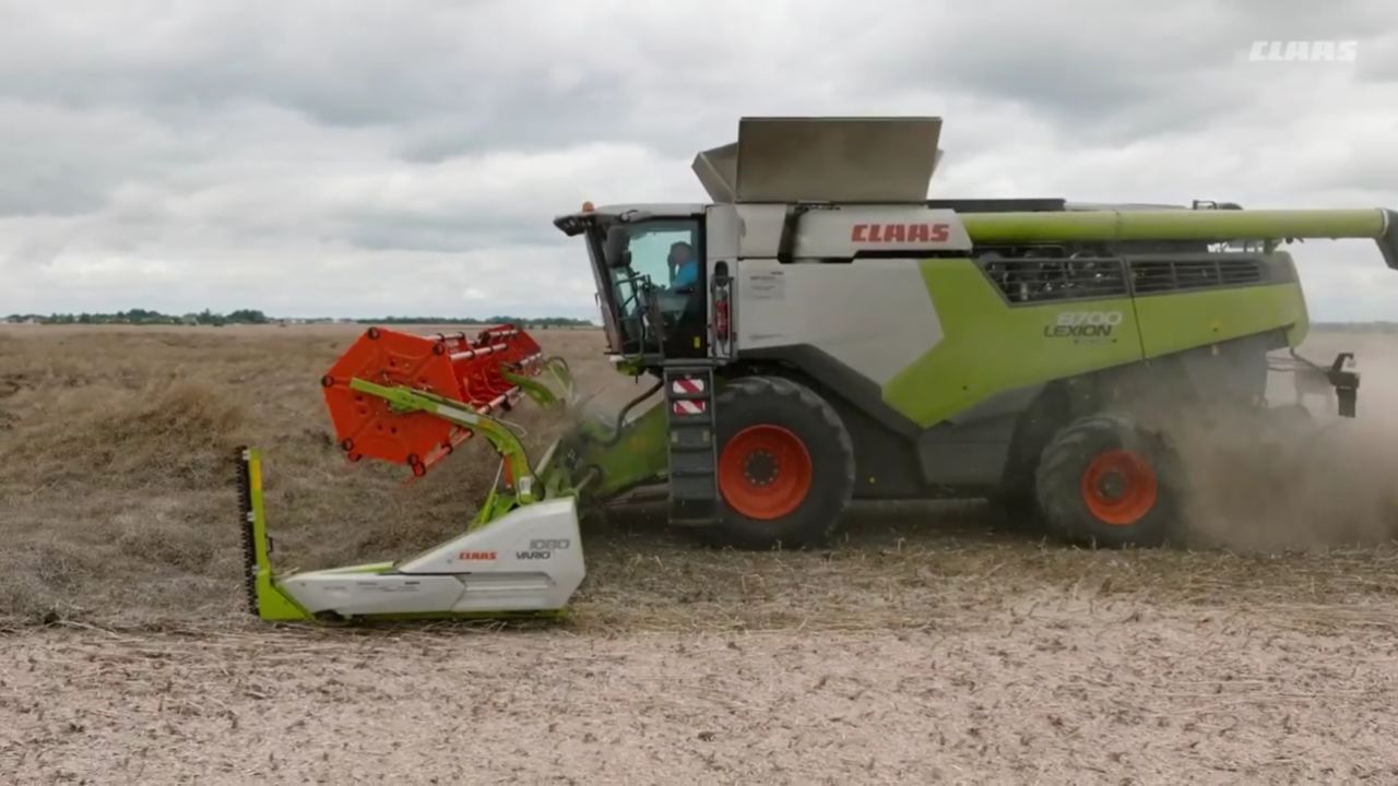 克拉斯lexion 8700联合收割机收获作业!