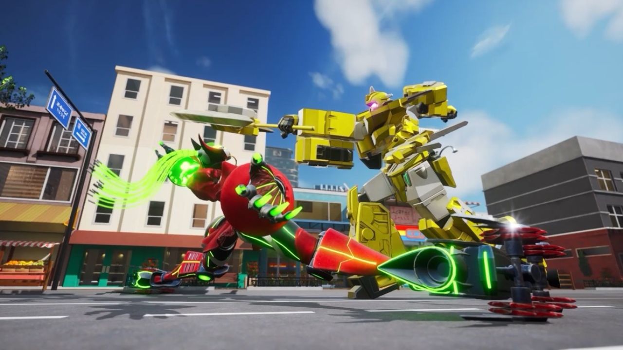 【心奇爆龙战车】超能三角龙机器人形态变身