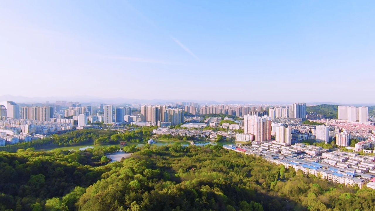 航拍宜春市袁山公园#自然生态