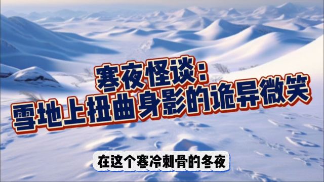 寒夜怪谈:雪地上扭曲身影的诡异微笑