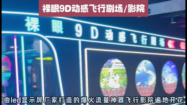 河北LED显示屏厂家定制安装的裸眼9D飞行影院!