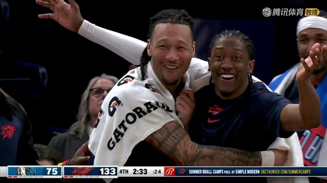 NBA常规赛：独行侠vs雷霆中文解说全场回放