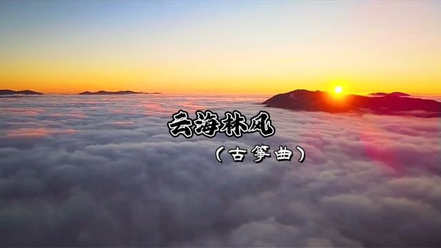 《云海林风》古筝曲,太极养生背景音乐,调整愉绪,疏肝理气