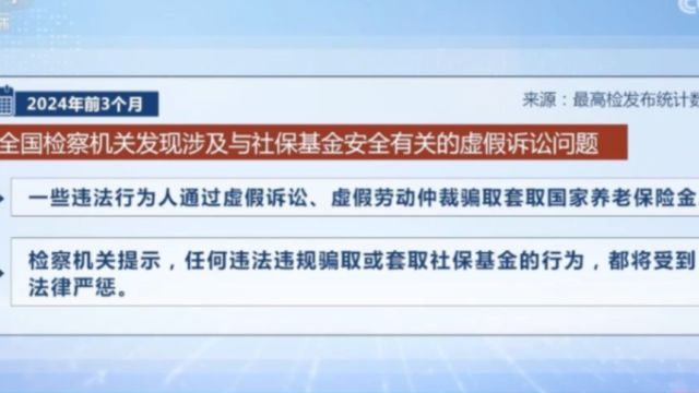 最高检:依法严惩,通过虚假诉讼等方式骗取套取养老保险金行为