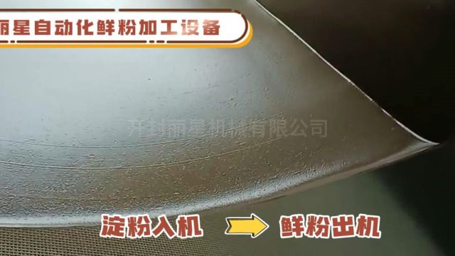 丽星鲜粉机:淀粉入机鲜粉出机,自动化流水线式作业