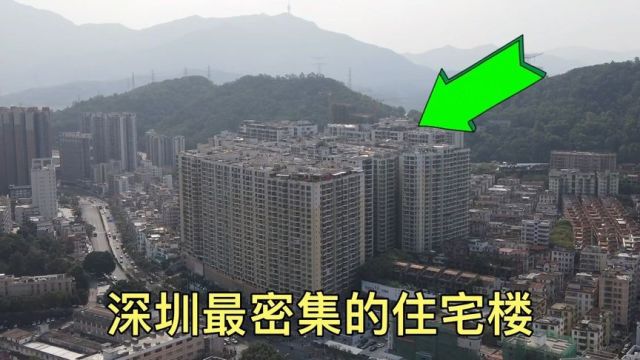 深圳最密集的住宅楼,20多栋围绕在一起,房屋密集程度令人惊叹!