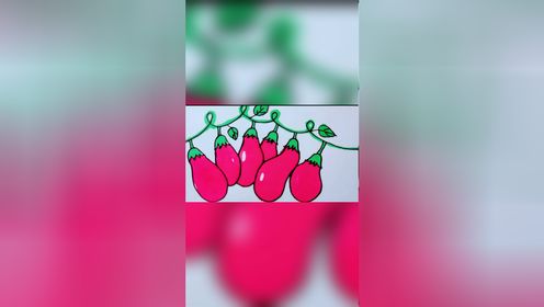 简笔画茄子#小儿#亲子互动