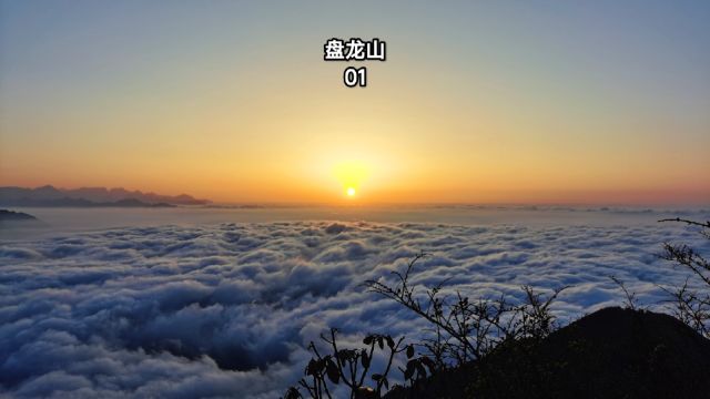 汶川盘龙山1,走过毒虫野菜遍地的丛林,在盘龙寺邂逅日出云海