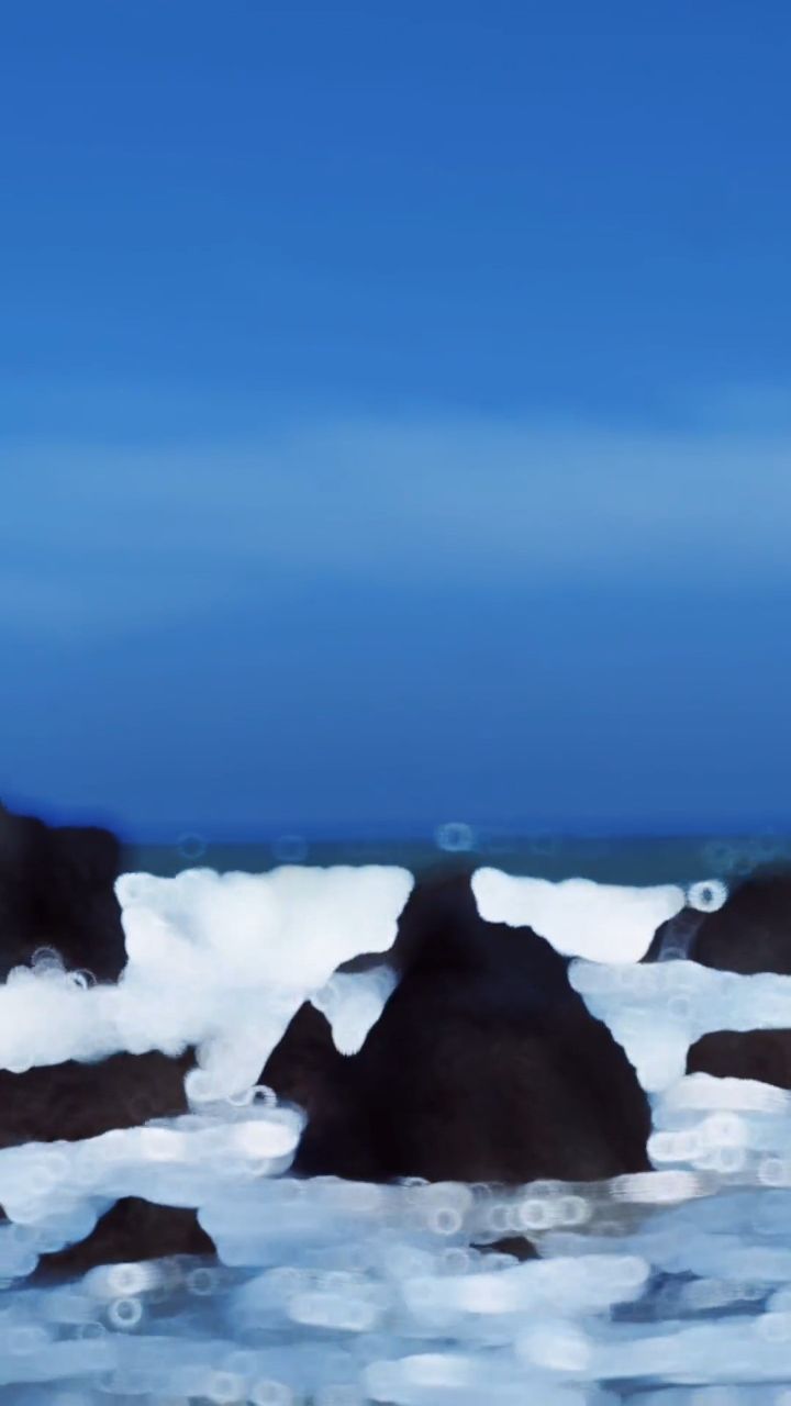 波涛汹涌澎湃爱潮蓝色星球带你去看海蓝色大海的传说艾特你朋友看蓝色