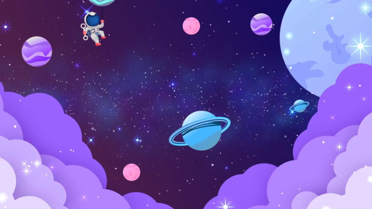 魔术-儿童卡通元素,魔术led大屏幕荧幕舞台表演背景视频