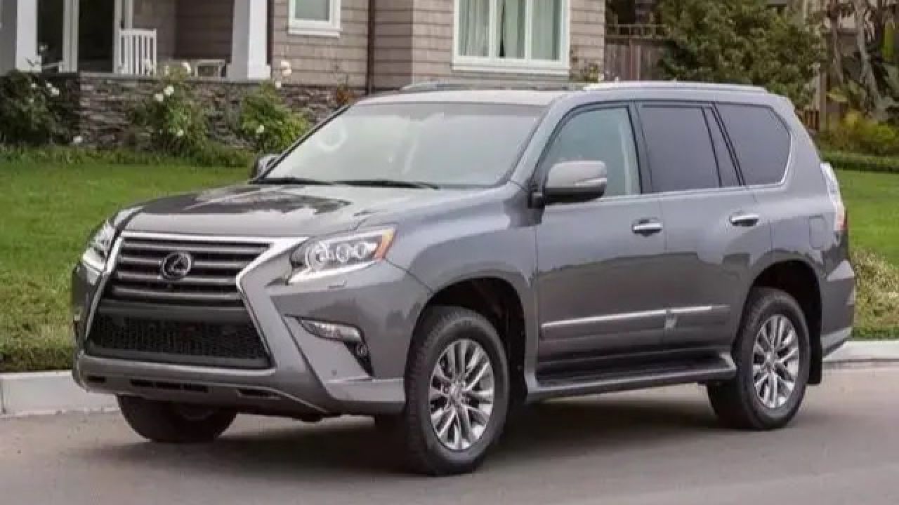实拍黑色雷克萨斯gx400