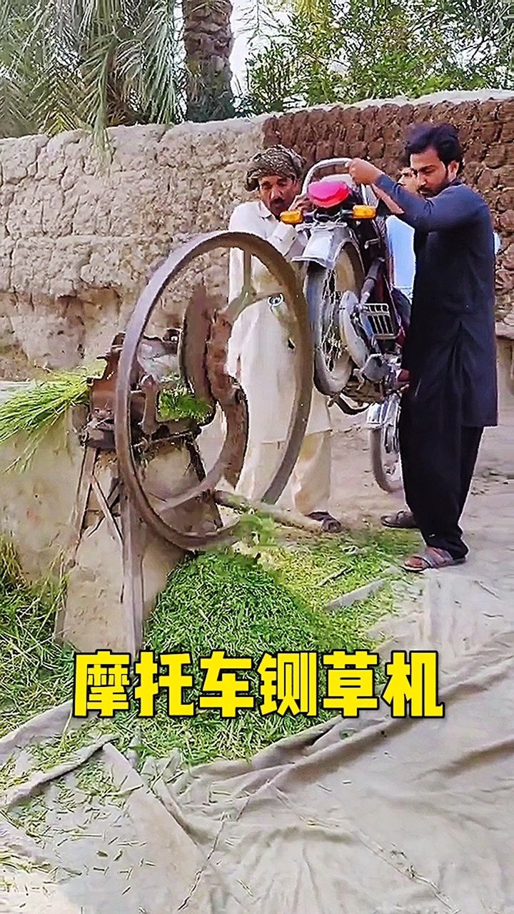 摩托车铡草机