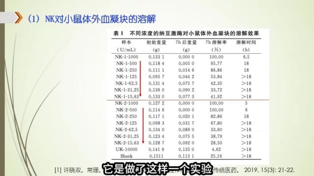 纳豆激酶溶栓动物实验