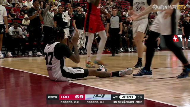 2024/25赛季NBA夏季联赛：猛龙 VS 马刺 全场回放