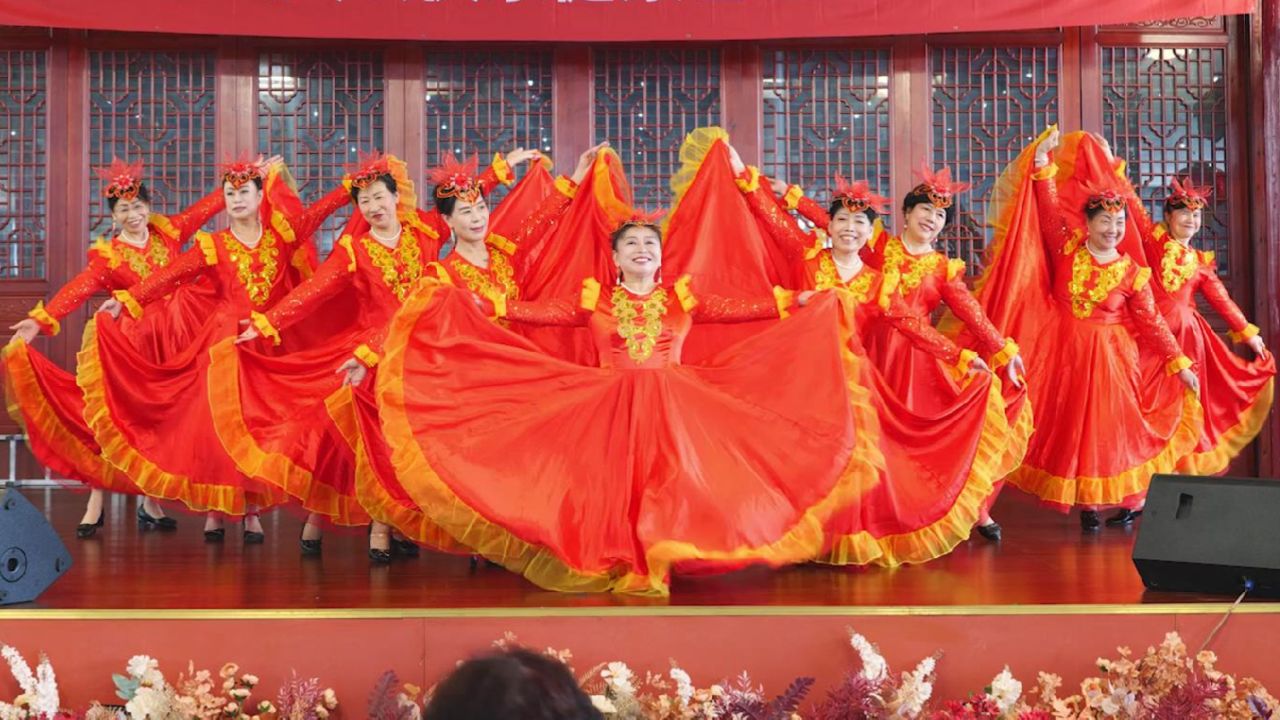 舞蹈《我和我的祖国》,天坛快乐健康合唱团成立七周年庆典
