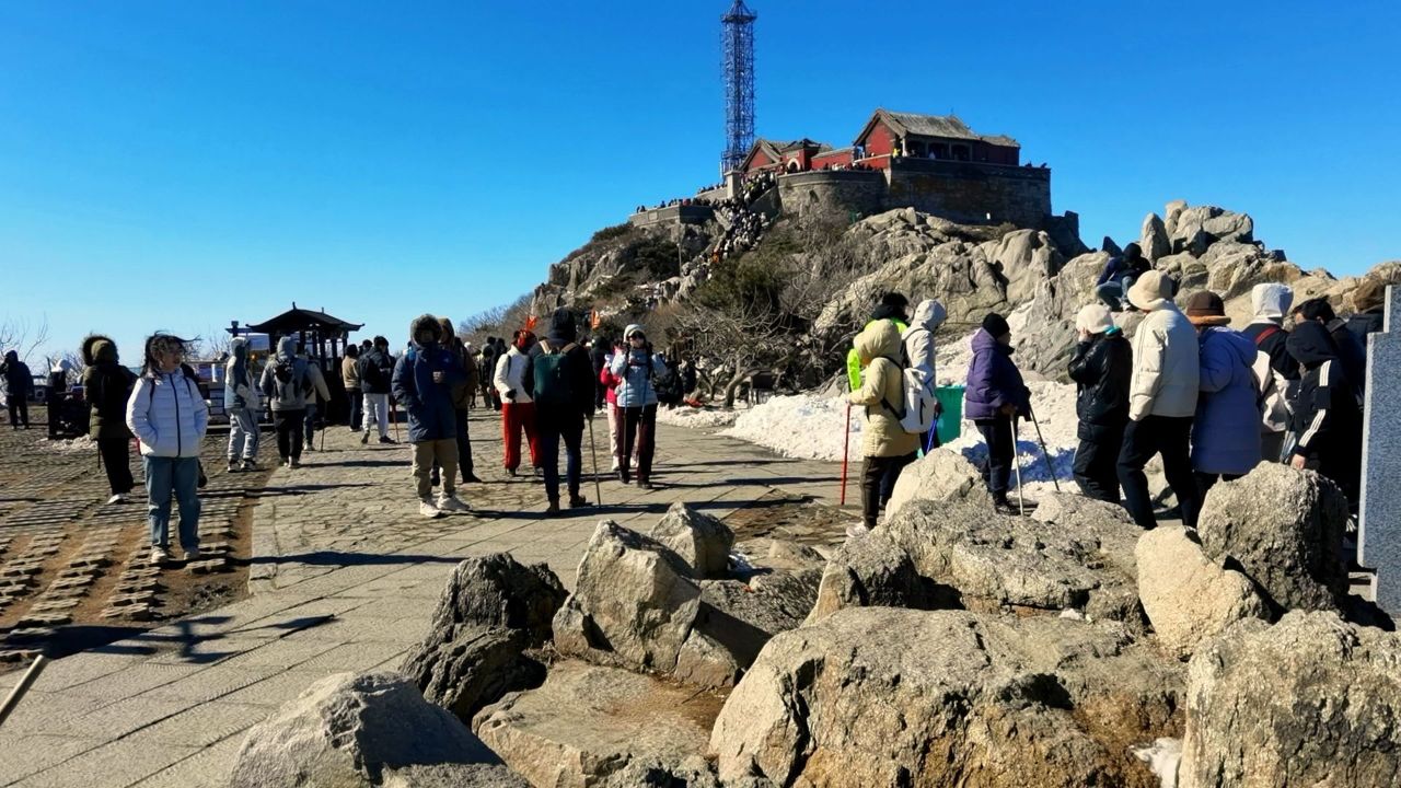 世界遗产泰山:岱顶第二部分 碧霞寺 瞻鲁台 玉皇顶 日