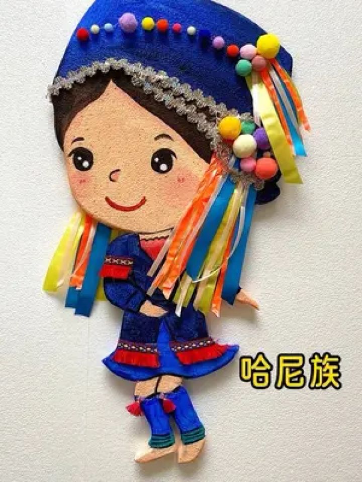 立体环创少数民族卡通娃娃 这套作品每一个都好可爱呀,不过又要和这些