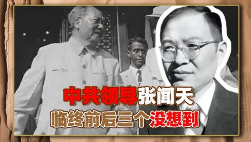 1976年张闻天逝世,临终前后出现了三个“没想到”,妻子请求被拒绝_高清1080P在线观看平台_腾讯视频