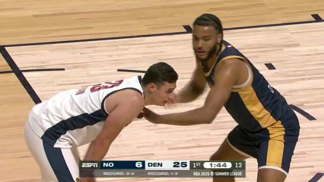 NBA夏季联赛：鹈鹕vs掘金第1节中文解说回放