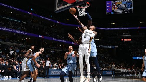 《NBA全场集锦》【原声】鹈鹕109-120灰熊 灰熊主场力克鹈鹕拿到5连胜