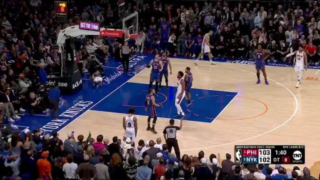 NBA季后赛：76人vs尼克斯加时赛中文解说回放