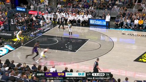 NBA全场集锦_NBA常规赛：湖人120-119步行者_冲击禁区无人可挡詹姆斯空中折叠拉杆上篮技惊四座_高清1080P在线观看平台_腾讯视频