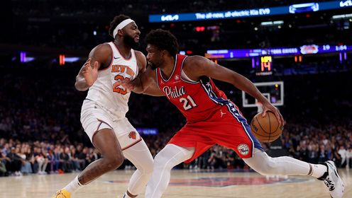 《NBA全场集锦》【球星】恩比德vs尼克斯集锦 砍下29+8+6统治攻防一度伤退