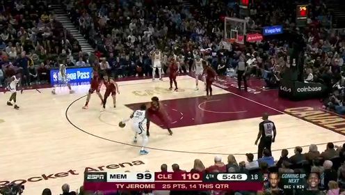 《NBA骑士》【回放】灰熊vs骑士第4节英文原声回放
