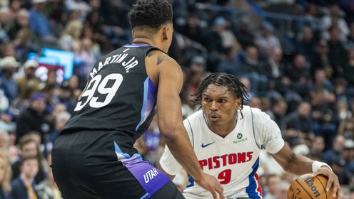 《NBA全场集锦》【纯享】活塞vs爵士精华回放 活塞6人上双大胜爵士