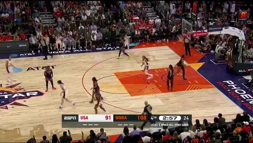 《WNBA》稳得一匹！陶乐西三分线一步远抬手就扔不讲道理