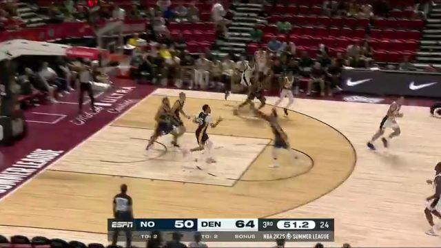 NBA夏季联赛：鹈鹕vs掘金英文原声全场回放