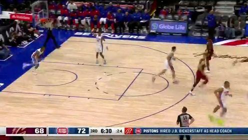 《NBA全场集锦》【回放】 NBA季前赛：骑士vs活塞第3节英文原声回放