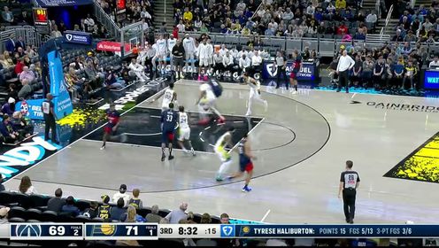 《NBA全场集锦》 【回放】NBA常规赛：奇才vs步行者第3节英文原声回放