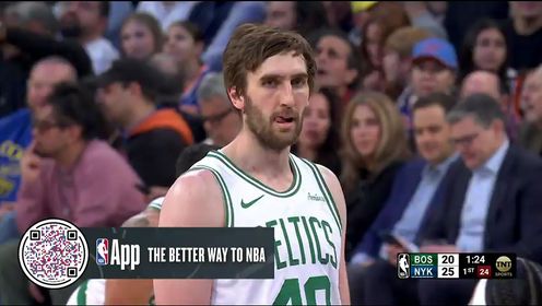 《NBA全场集锦》【回放】NBA常规赛：凯尔特人vs尼克斯第1节英文原声回放