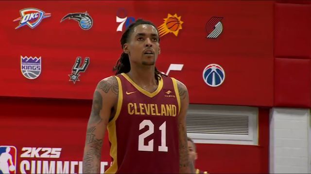 NBA夏季联赛：骑士vs雄鹿第1节英文原声回放