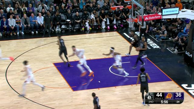 面对老东家不手软 杜兰特弧顶干拔三分稳稳命中