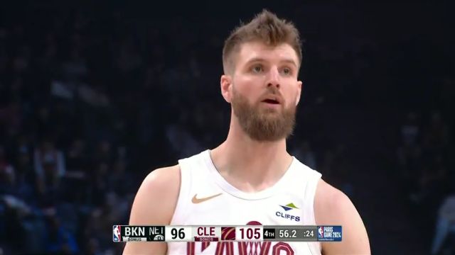 NBA常规赛：篮网vs骑士第4节英文原声回放